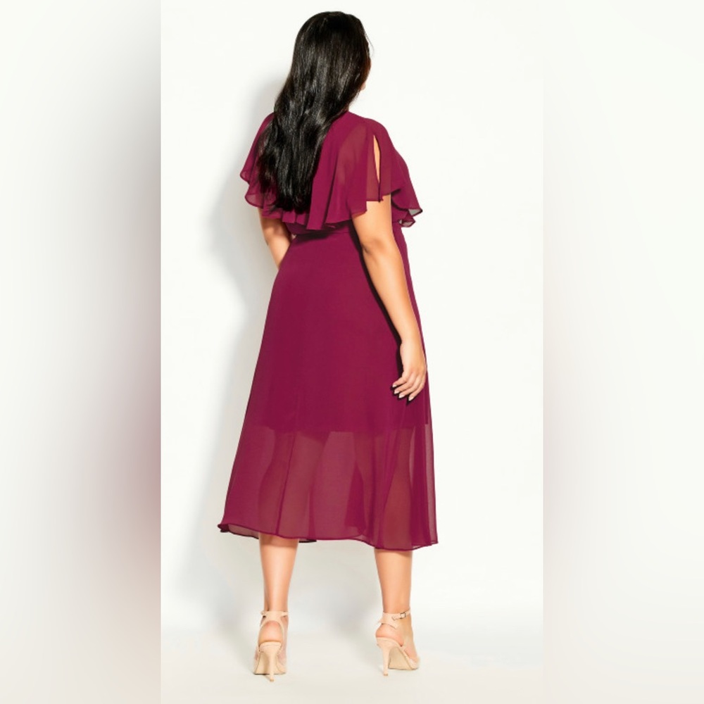 City Chic Softly Tied Dress - Picture 3 of 12